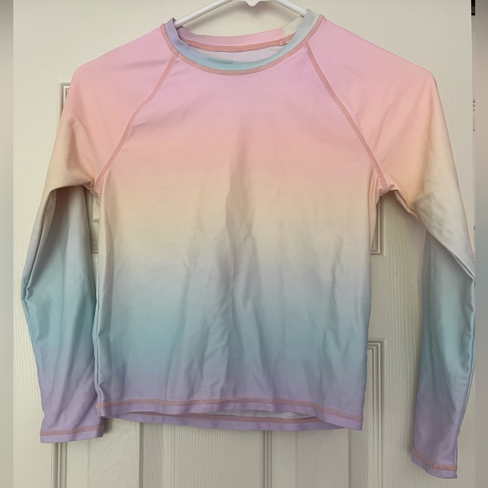 Rockets of Awesome Pastel Ombre Long Sleeve Swim Shirt